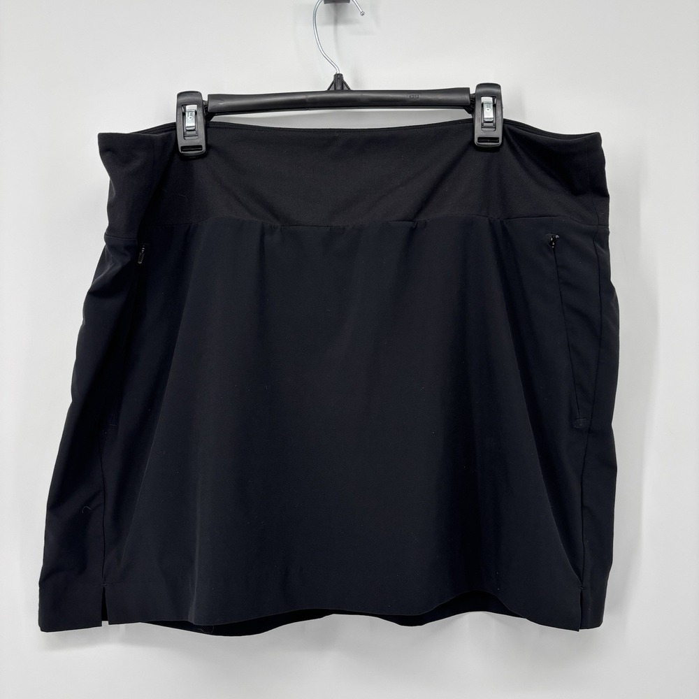 Athleta Soho Skort Skirt Size‎ 18 Black Active Golf Tennis FA19 C043 -16